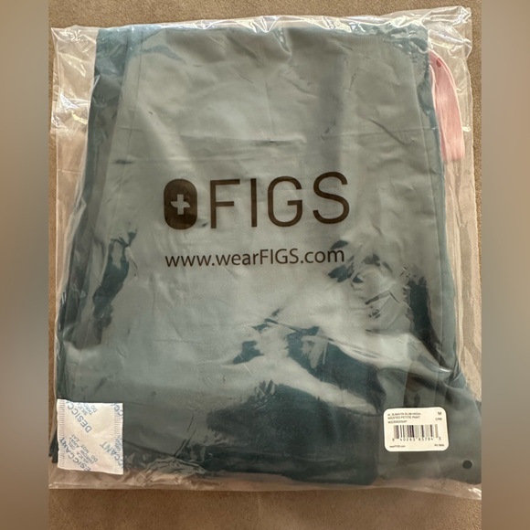 FIGS High Waist Waisted Petite Sumaiya Slim Caribbean Blue CRB Like New - Picture 6 of 8